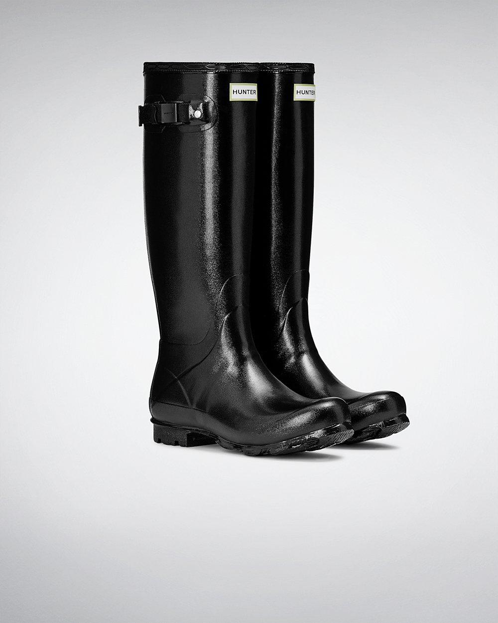 Hunter Mujer Norris Field Gloss - Botas de Lluvia Negras - 031-IFABKT